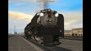 Union pacific 844 whistle remastered [upl. by Ecargyram]