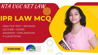 Intellectual Property Law I Important MCQs I IPR Revision I UGC NET LAW [upl. by Porett]