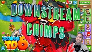 Downstream CHIMPS  Druids are OP  Bloons TD 6 [upl. by Emory412]