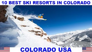 10 BEST SKI RESORTS IN COLORADO USA [upl. by Bear588]