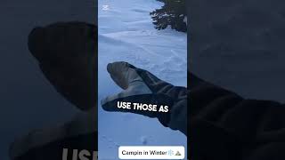 Campin in winter winteractivities campinginalaska alaska adventure wintercamping [upl. by Sicular]