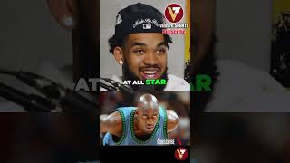 Karl Anthony Towns on KEVIN GARNETT 😂 nba basketball sports [upl. by Thielen]