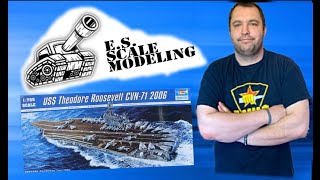 USS Theodore Roosevelt 1700 von Trumpeter in Box Review [upl. by Jarnagin]