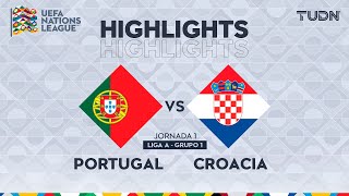 HIGHLIGHTS  Portugal vs Croacia  UEFA Nations League 2024  TUDN [upl. by Mayer]