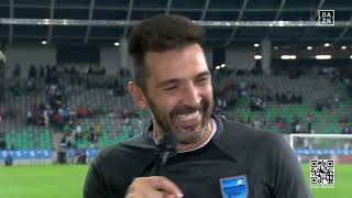 Gianluigi Buffons interview after Charity Match in Ljubljana for Flood victims of Slovenia [upl. by Rajewski]