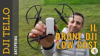 DJI TELLO il DRONE low cost ANTEPRIMA [upl. by Trebloc802]