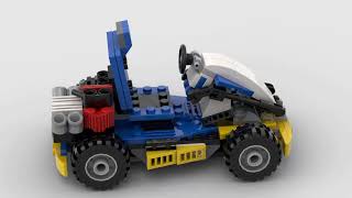 Lego 31087 Go Kart rotate 3D [upl. by Hubey]