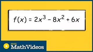 Zeros and multiplicity of a polynomial to the third power [upl. by Larimore]