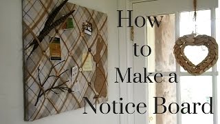 How to Make a Notice Board [upl. by Ecyrb224]