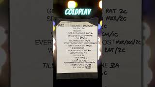 Coldplay  Setlist [upl. by Ahsenhoj]