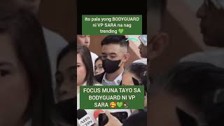 BODYGUARD NI VP SARA DUTERTE KINILIG ANG MARAMI  saraduterte vpsara indaysara [upl. by Curnin]