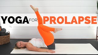 YOGA FOR PELVIC FLOOR PROLAPSE  Ease Pelvic Pressure Heaviness and Pain  HIP Mobility [upl. by Robison172]