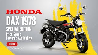 2024 Honda Dax 1978 Special Edition Price Specs Features Availability [upl. by Kellina]