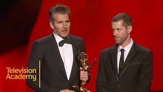 Emmys 2015  Game Of Thrones Wins Outstanding Writing For A Drama Series [upl. by Hughie]