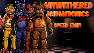 FNaF Speed Edit  UnwitheredFixed Withered Animatronics [upl. by Hatty]