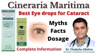 Cineraria Maritima Best Homeopathic eye drops for Cataract Cineraria Homeopathic medicine RxHpathy [upl. by Archibold]