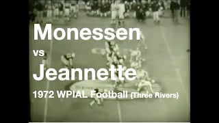 Monessen vs Jeannette WPIAL Football Three Rivers Stadium 1972  Infamous 1414 Playoff Game [upl. by Madox]