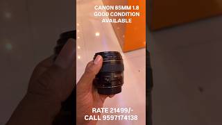 CANON 85MM LENS AVAILABLE AT MUTHUKUMARAN CAMERAS canonlens muthukumarancameras [upl. by Idnac]