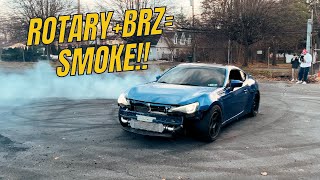 Drifting My Rotary Swapped BRZ – It’s a Beast [upl. by Martreb658]