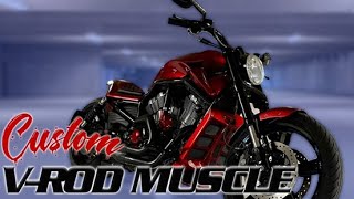 Custom HarleyDavidson VRod Muscle Transformation [upl. by Revell]