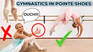 DONT TRY GYMNASTICS ON POINTE [upl. by Iphigenia]