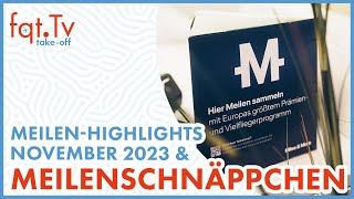 Lufthansa Miles amp More MeilenHighlights und Meilenschnäppchen Vorschau November 2023 [upl. by Glennie]