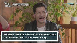 Incontro speciale online con Alberto Mondi a cura della profssa Imsuk Jung [upl. by Malek339]