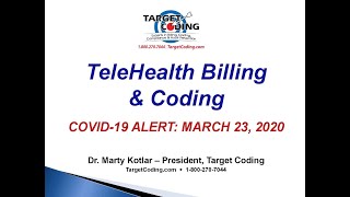 Target Coding Video TeleHealth Billing amp Coding [upl. by Lleval]