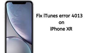 Fix iPhone XR 4013 error Stuck on the blue screen [upl. by Retsel]