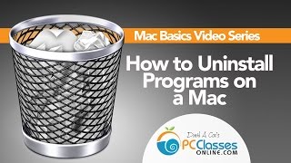 Uninstall A Program On A Mac HOW TO [upl. by Damiani]