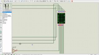 Proteus Simulation 5x7 LED Matrix and PIC [upl. by Assirram]