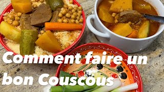 Comment réussir un Couscous aux légumes recette en kabyle détaillée [upl. by Durward775]