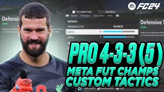 PRO 433 5 META CUSTOM TACTICS  INSTRUCTIONS FC 24 [upl. by Kcered117]