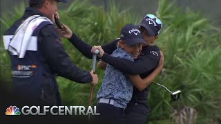 Annika Sorenstam and son Will McGee in contention at PNC Championship  Golf Central  Golf Channel [upl. by Yakcm204]