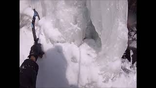 Ice climbing in Shawbridge Quebec [upl. by Cone]