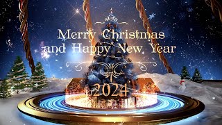 MerryChristmas amp HappyNewYear 2024🔔🎄🎅🎶Christmas 3D Animation Card 🔔🎄🎅🎊☃️🎶 [upl. by Atnicaj]