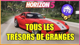 Forza Horizon 5  TOUS LES TRÉSORS DE GRANGES [upl. by Eeralih]