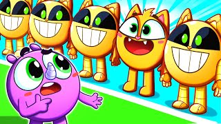 Copycat Song 😻😻 Funny Kids Songs And Nursery Rhymes by Baby Zoo Story [upl. by Htiffirg]