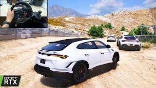 Robbing 2024 Lamborghini Urus Performante from MAFIA CONVOY in GTA 5  Offroading Gameplay [upl. by Odareg]