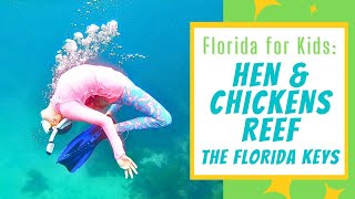 FLORIDA FOR KIDS Snorkeling Hen amp Chickens Reef in The Florida Keys [upl. by Eyr]