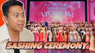 ATEBANG REACTION  MISS GRAND INTERNATIONAL 2023 SASHING CEREMONY mgi2023 [upl. by Aliza980]