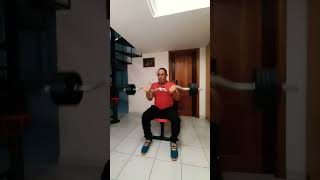 Curl de biceps con barra sentado💯🏋‍♂️💪shorts viralvideo fitness motivation discipline sports [upl. by Bywoods]