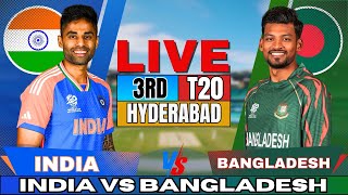 🔴 Live India vs Bangladesh 3rd T20 Live Match Score amp Commentary  IND vs BAN Live match Today [upl. by Launce]