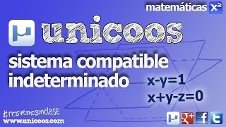 Sistema Compatible Indeterminado SCI 01 BACHILLERATO matematicas [upl. by Leasim]