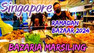 Bazaria Marsiling Ramadan 2024 4K UHD Walking Tour of Singapores Vibrant Night Market [upl. by Ttegdirb344]