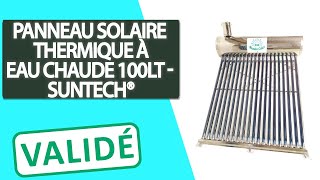 Avis Panneau solaire thermique à eau chaude avec réservoir en acier inoxydable 100 LT [upl. by Vowel427]