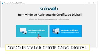 COMO INSTALAR CERTIFICADO SAFEWEB [upl. by Netsua]