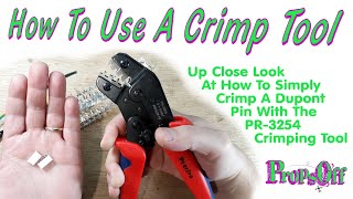 How To Crimp A JSTXH Pin  PR3254SN28B Crimping Tutorial for Dupont Pins And Connectors [upl. by Furnary]