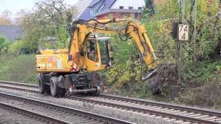 Atlas 1604 ZW Zweiwegebagger mit Mulcher im Einsatz HD [upl. by Merrell]