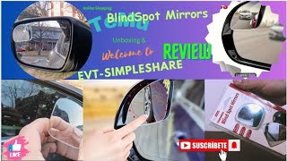 Blind spot mirror unboxing amp review Temu Online Shopping 2024 caraccessories car safety [upl. by Burkley339]